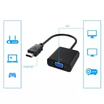 1080P HDMI Male To VGA Female Video Cable Cord Converter Adapter For PC Monitor