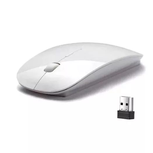 2.4GHz USB Wireless Optical Mouse Mice For Apple Mac Macbook Pro Air PC White
