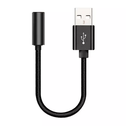 Share USB Type A To 3.5mm AUX Female Audio Headphone Jack Cable Adapter