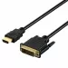 HDMI To DVI-D 24+1 Pin Monitor Display Adapter Cable Male/Male HD HDTV 6 FT