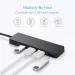 USB 3.0 Hub 4-Port Adapter Charger Data SLIM Super Speed PC Mac Laptop Desktop